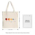 thumbnail image 3 of Stylish Canvas Tote Bag with Vibrant Orange and Pink Splash Design - Perfect for Shopping Travel and Parties, 3 of 4