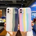 thumbnail image 2 of Huawei Honor X9A X8A X7A X9 X8 X7 X6 X5 70 50 Lite Nova 8i 10 Pro 9 SE 8 Y90 Y70 Plus Y9A Y7A Y9S Y8S Colorido Arco Iris Raya A Prueba De Golpes Funda Transparente Suave TPU Parachoques Cubierta, 2 of 3