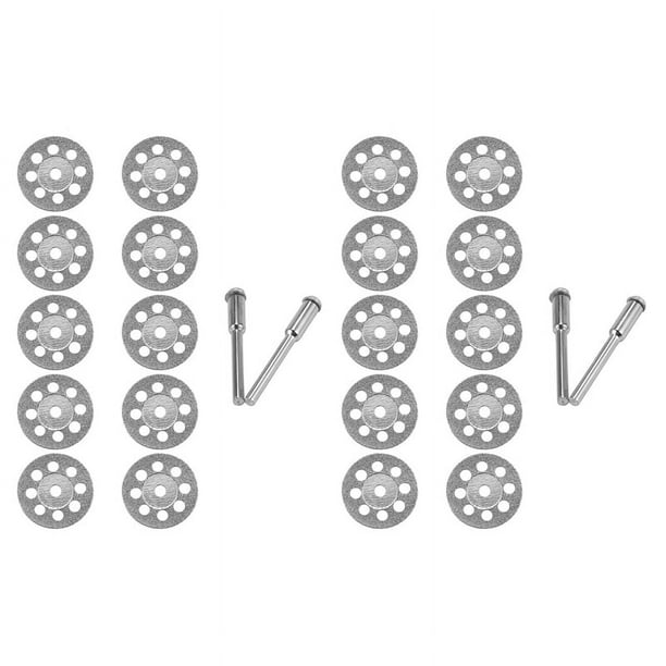 20 piezas de accesorios de 20 mm, disco de corte de diamante para muela abrasiva de metal, mini sierra circular para taladro, herramienta rotativa