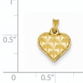 thumbnail image 3 of 14k Quilted Puffed Heart Charm, 3 of 3
