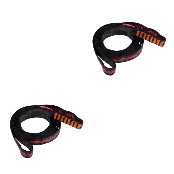 Greeniant Eslinga de escalada de poliéster, correa de rodamiento, cinturón plano, Protector de cuerda para exteriores, 180cm Type1 NO1