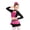 Hot Pink, variant on Girls 3 Piece Jazz Dance Skirts Sets for Samba Latin Top with Skirted Shorts Hairtie Set Ballroom Dancewear White Black 6