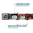 thumbnail image 5 of Buckle-Down Pet Collar, Dog Collar Metal Seatbelt Buckle, Christmas Penguin Reindeer Snowman Stripe Red White Black, 9.5 to 13 Inches 1.0 Inch Wide, 5 of 8