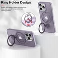 thumbnail image 3 of Phone Case for iPhone 15 Pro Case with Ring Kickstand(Work with Magnetic Car Mount), Military Grade Shockproof Protective Slim Hard Phone Cover for 15 Pro 6.1 inch –Purple, 3 of 6