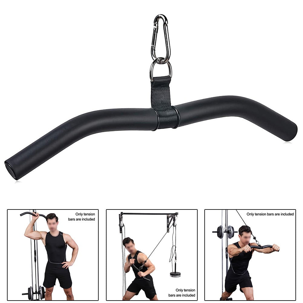 Pull Down Bar Attachment Triceps Trainer Back Tension Lever Fitness Accessory