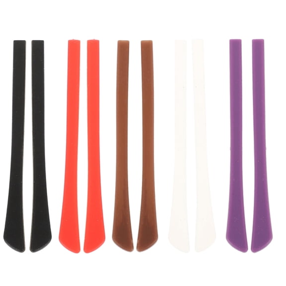 CTIRCHIU 5 Pairs Reusable Eyeglass Grips for Glasses Legs, Comfortable Anti- for Eyewear Accessories