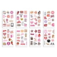 thumbnail image 2 of 100 pegatinas rosas de libros, pegatinas de vinilo impermeables con forma de corazón, pegatinas estéticas, pegatinas de lectura para álbumes de recortes, portátiles, patinetas, 2 of 8