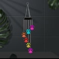 thumbnail image 3 of Lieonvis Cute Paw Print Solar Wind Chimes for Outside,Waterproof Color Changing Solar Mobile Hanging Lights,Sympathy Gift for Pet Lover,Balcony,Patio,Yard Decor, 3 of 9