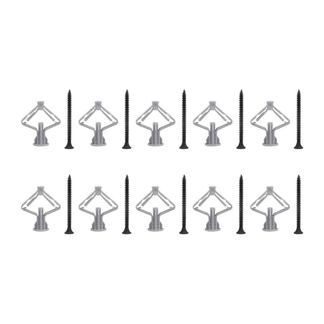Scienceny Anclaje para paneles de yeso de expansión, 50 piezas, forma de avión, tubo de pared, salida de yeso perforada, placa de expansión, Herramientas y ferretería Tipo 2