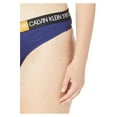 thumbnail image 3 of Calvin Klein Women's Plus 1981 Bold Cotton Thong Panty Purple Night 1X, 3 of 3