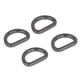 thumbnail image 2 of 10 Uds anillos en D fiables duraderos brillantes cómodos pequeños y compactos hebillas decorativas para bolsas para manualidades DIY, 2 of 8