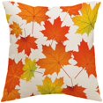thumbnail image 2 of Housses d'Oreiller d'Automne 18x18 Pouces Ensemble de 4 Citrouilles de Récolte Feuilles Automne Vacances Rustique Lin Taie d'Oreiller Décorations de Ferme L'action de Grâce Décor d'Automne pour Canapé Canapé Intérieur Extérieur, 2 of 5