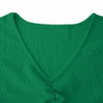 thumbnail image 3 of Elegante Vestido Corto con Cuello en V de Manga Corta Diseño de Moda Casual para Primavera Verano, Pantalones Cortos de Vestido de las Mujeres para el Uso Diario, 3 of 7