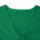 thumbnail image 3 of Elegante Vestido Corto con Cuello en V de Manga Corta Diseño de Moda Casual para Primavera Verano, Pantalones Cortos de Vestido de las Mujeres para el Uso Diario, 3 of 7