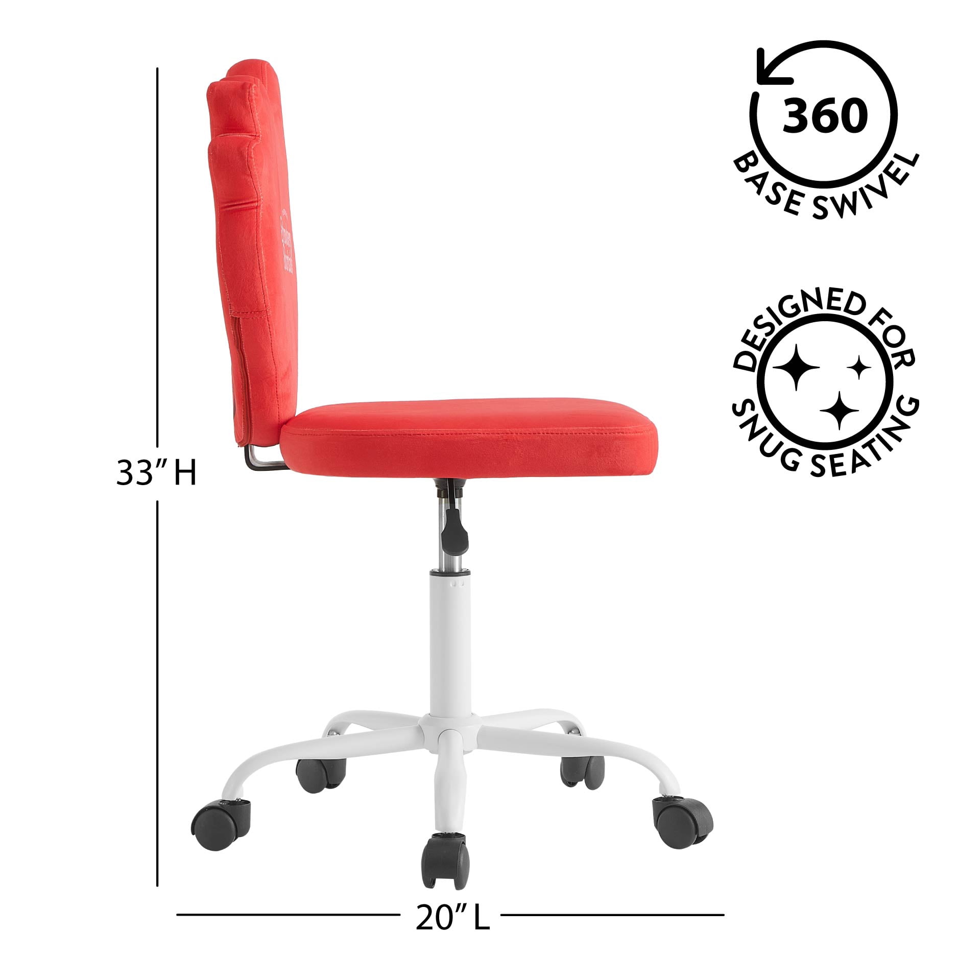 Strawberry Shortcake , Kids Figural Desk Chair, Red