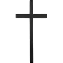 1Pcs Christian Wall Wooden Home Decor Jesus Christ Crosse Wall Hanging Crosses for Religious Christmas Easter Home Decor 13x25.5x2.05cm Black