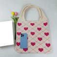 thumbnail image 4 of Bolso Mano Ganchillo para Mujer Playa Verano Con Patrón Corazón Punto Viajes(C), 4 of 9