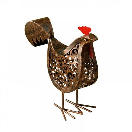 

Lawn Waterproof Solar Light Scroll Hens Ornament Outdoor Garden Iron Home Decor