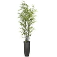 thumbnail image 1 of Artificial Real Touch 7.75 Feet Bamboo Tree With Planter, 1 of 3