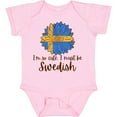 thumbnail image 3 of Inktastic I'm So Cute, I Must be Swedish Sunflower Boys or Girls Baby Bodysuit, 3 of 5