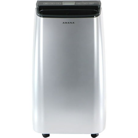 Amana 12000 BTU (7500 BTU DOE) 115-V 450 Sq. Ft. Portable Air Conditioner, Silver, AMAP121AW-2