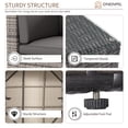 thumbnail image 4 of Sunmthink 7 Pcs Patio Furniture Sets with Coffee Table,Patio Conversation Sets,Grey, 4 of 7