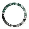 thumbnail image 1 of Anillo de inserción de bisel de reloj GMT de 38 mm de diámetro Base verde negra Carácter blanco Anillo de base de inserción de bisel de cerámica, 1 of 10