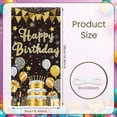 thumbnail image 2 of Pink Lettering Banner Gold Fireworks Birthday Display Colorful Balloons Star Decorations Party Backdrop for Birthday Party Kids Celebration Photo Shoot, 2 of 9