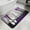 Purple, variant on Turquoise Forest Washable Area Rugs for Living Room Bedroom, Large Non Slip Indoor Floor Carpet Absorbent Low Pile Vintage Foggy Woods Tree Mysterious Door Mat Rugs for Bathroom Entryway 47.2"x63"