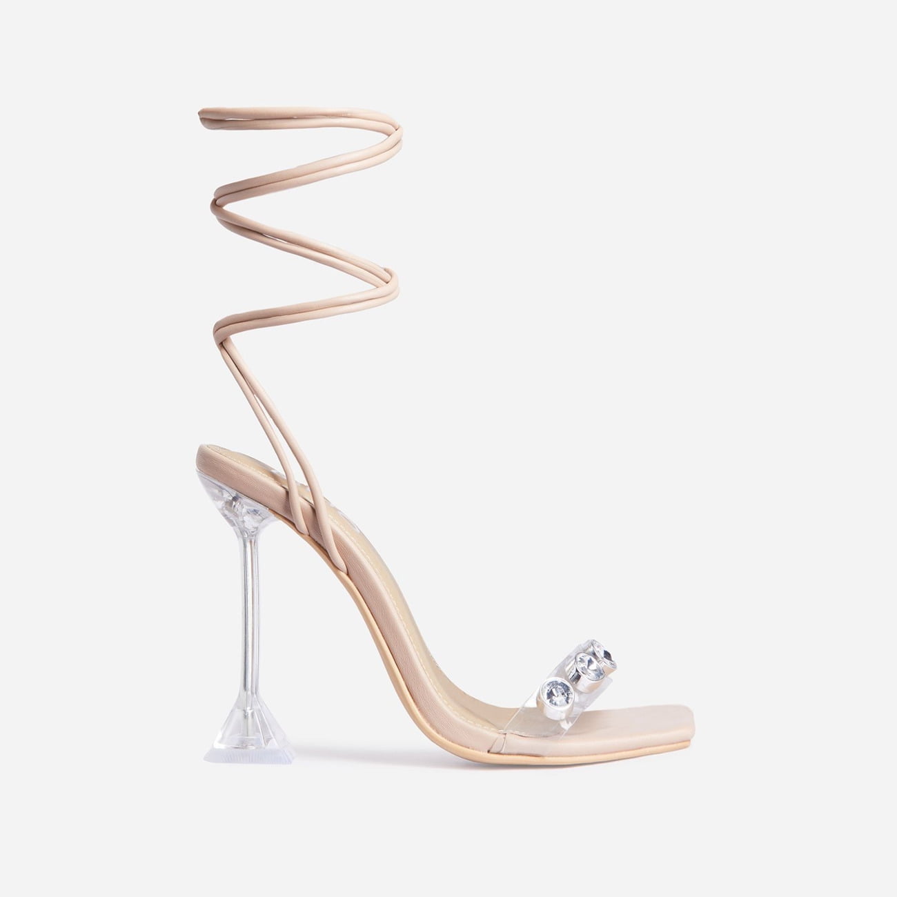 nude diamante shoes