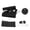 Black, variant on BIMZUC Tent Pole Tips Cap Anti Puncture Top Cap Support Thimble with Ground Nail Fixing Buckle for Single Tents Canopies Black