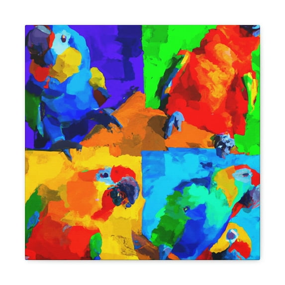 Colorful Conures Pop Art - Canvas