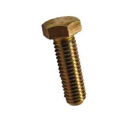 

M8-1.25 x 65mm Hex Head Cap Screws Steel Metric Class 10.9 Zinc Yellow Plating (Quantity: 600 pcs) - Coarse Thread Metric Fully Threaded 65mm Metric Thread M8 Metric