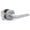 Polished Chrome, variant on Mega Handles Ralph Privacy Door Lever | Stainless Steel, Round Rosette Reversible | Heavy Duty Includes Screws | Polished Chrome 5" (1 Pack)