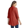 thumbnail image 2 of Woman Within Plus Size Button-Front Embroidered Tunic, 2 of 6
