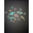 thumbnail image 4 of Glow in The Dark Ceiling Moon and Stars Stickers for Bedroom, Luminous Wall Decals, Kid-Safe High Quality PVC, Easy to Apply Bring The Night Sky to Your Kids' Room (Shooting Stars), 4 of 6