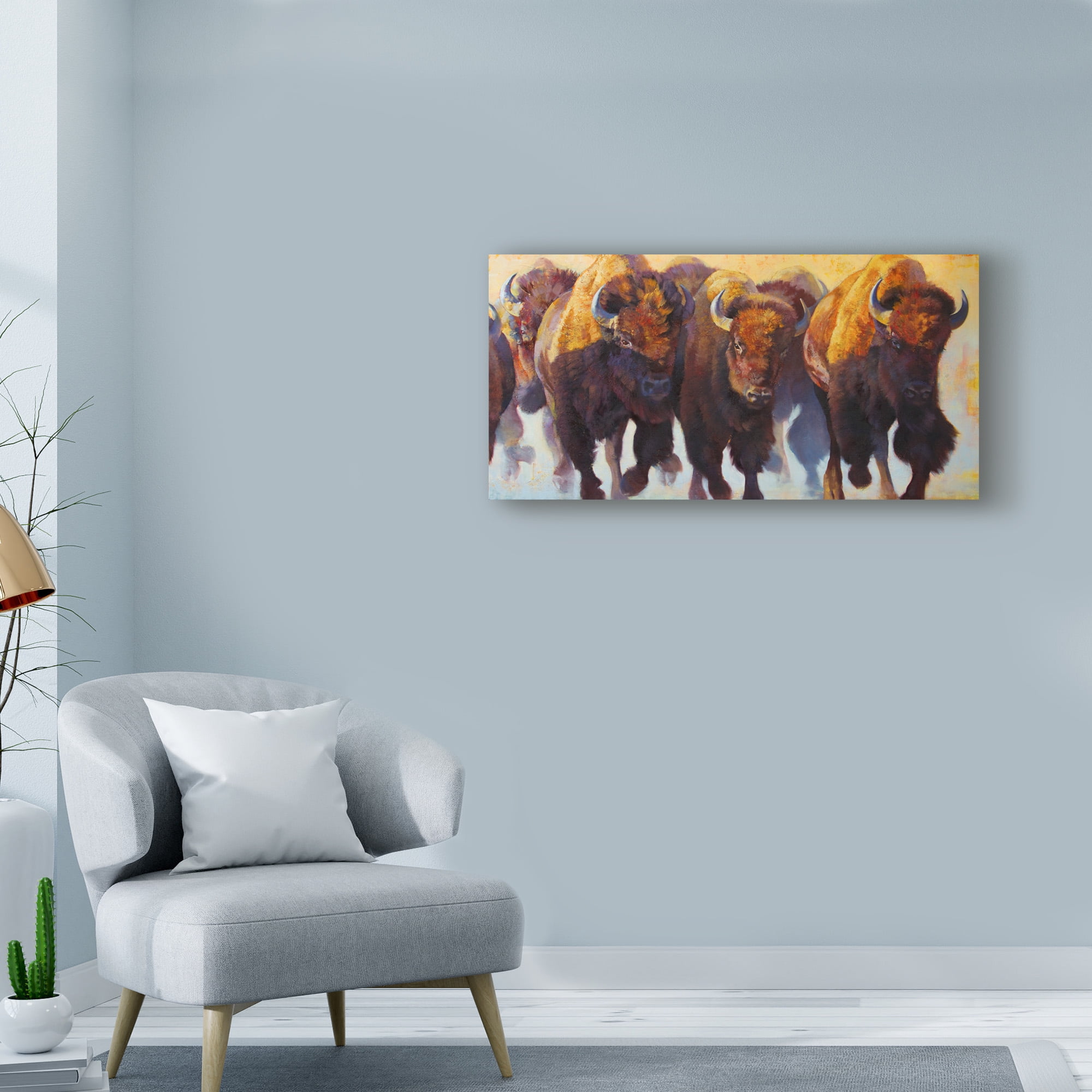 Trademark Fine Art 'Wall of Thunder' Canvas Art by Julie T. Chapman