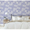 thumbnail image 5 of S4Sassy Patchwork Wallpaper - Purple Walls Covering, 25" x 240" Self-Adhesive Vinyl Wall Paper, Wallwrap, Easy DIY Walls Covering For Boho aesthetic wall decor, Living Room, Living Spaces, 5 of 9