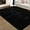 Black, variant on Fluffy Area Rug, Modern Abstract Fluffy Area Rug Indoor Soft Area Rug Faux Area Rug for Bedroom Living Room,Black,8' x 10'