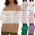 thumbnail image 3 of Diufon Turtleneck Sweaters for Women Fall Winter Long Sleeve Mock Neck Knitted Pullover Thicken Warm Sweater, 3 of 4