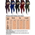 thumbnail image 3 of Plus Size Women 2Pcs Letter Sweatshirt Top Jogging Suits Tracksuit Gym Yoga Pants Trousers S-3XL, 3 of 3