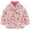 Pink flowers, variant on ATAIKU Toddler Baby Girl Polar Fleece Jacket Printed Zip Up Spring Fall Warm Coat Kids Outerwear - Blue Dots