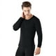 thumbnail image 4 of Ropa de otoño de algodón para hombre, pantalones de polar, camisa de una pieza con cuello redondo, suéter de algodón, polar fino de mediana edad, 4 of 4