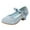 Blue, variant on OSOLU Toddler Girl Princess PU Sequins Shoes Children Silver Performance Shoes Comfort Footwear, 33