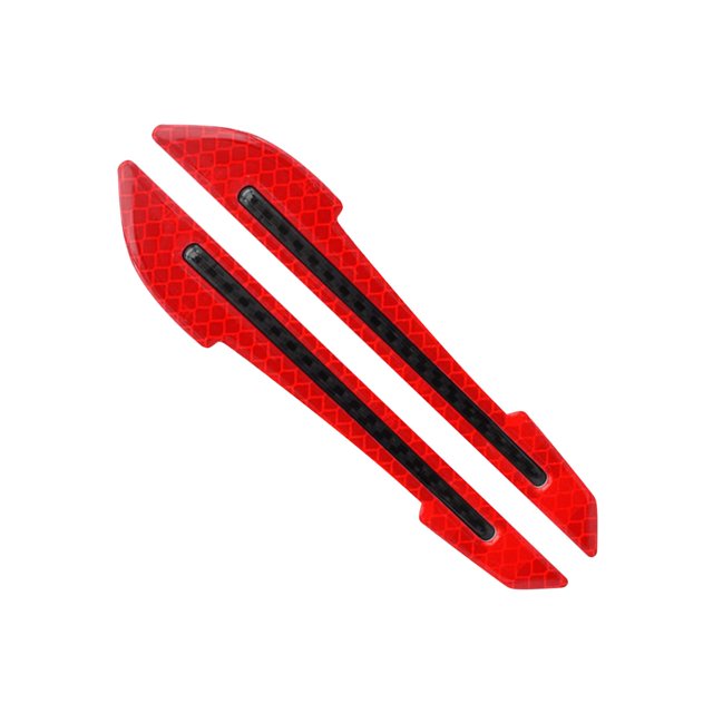 2 piezas espejo retrovisor advertencia de seguridad pegatina reflectante 3D apto para camión Rojo Zulema Etiqueta engomada reflectante del coche
