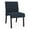 Midnight Sky, variant on Waterfall Reception Waiting Room Armless Guest Chair / Black Steel / Blue