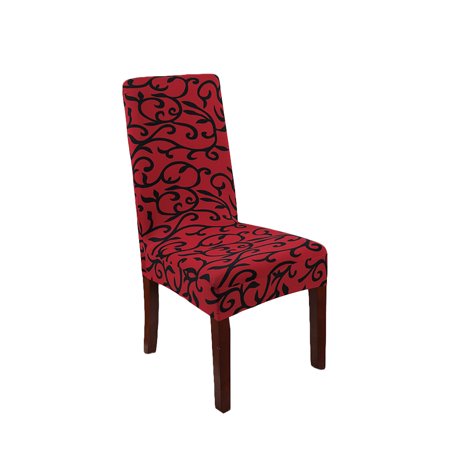 Removable Kitchen Chair Covers, Elastic Chair Protector, Printed Chair
