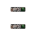 thumbnail image 1 of Wosthever Reloj digital LED grande - Alimentado por opciones de ubicación Temporizador 15 Reloj de pared grande Negro+Blanco+Verde Negro+Blanco+Verde 2piezas, 1 of 6
