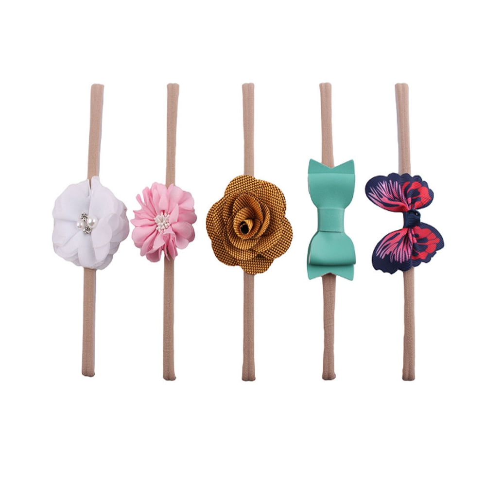 FixtureDisplays® Baby Girl Headbands and Bows, Petals Flower Baby Hair