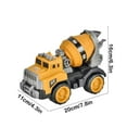 thumbnail image 3 of Large Durable Mixer Truck Toy, Inertia-Powered Construction Vehicle Model, Beach Sand Play Vehicle for 3+ Years, Alloy Engineering Vehicle, 3 of 9